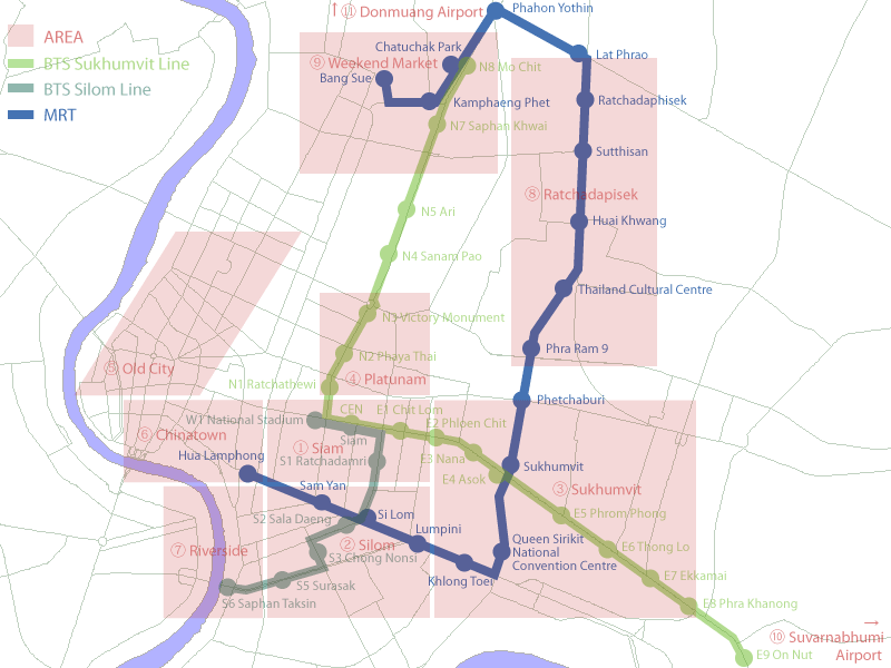 Bangkok MRT Route