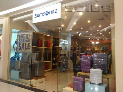 samsonite fashion island